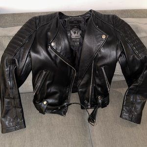 Diesel biker leather jacket